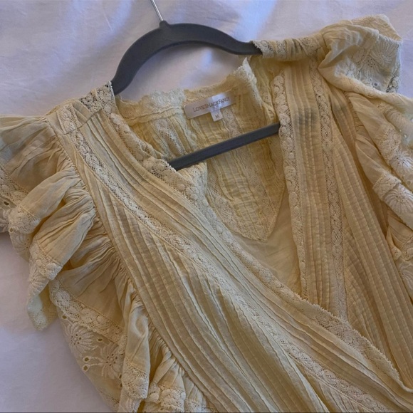 LoveShackFancy Yellow Gwen Dress SIZE M - Picture 6 of 6